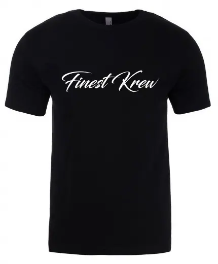 Finest Krew NJF Black T Shirt Custom Made